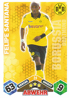 Felipe Santana Borussia Dortmund 2010/11 Topps MA Bundesliga #24